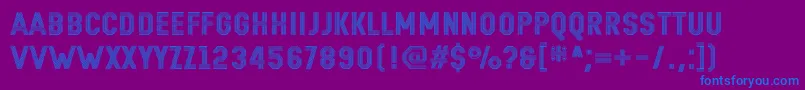 Remponk Font – Blue Fonts on Purple Background