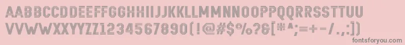 Remponk Font – Gray Fonts on Pink Background