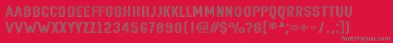 Remponk Font – Gray Fonts on Red Background