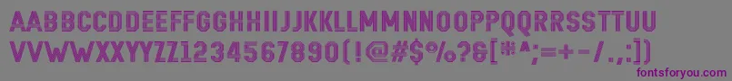 Remponk Font – Purple Fonts on Gray Background