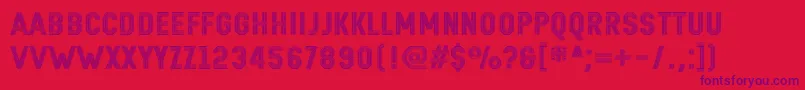 Remponk Font – Purple Fonts on Red Background