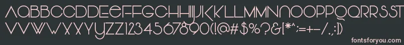 Vonique Font – Pink Fonts on Black Background