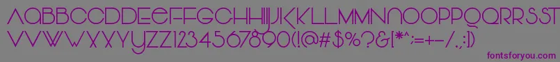 Vonique Font – Purple Fonts on Gray Background