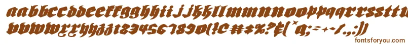 Biergartenei Font – Brown Fonts on White Background