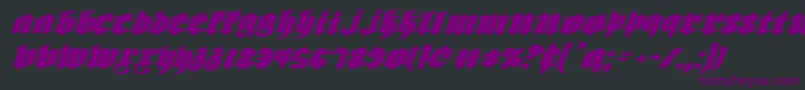 Biergartenei Font – Purple Fonts on Black Background