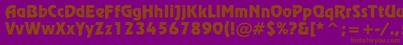 Police RevueTl – polices brunes sur fond violet