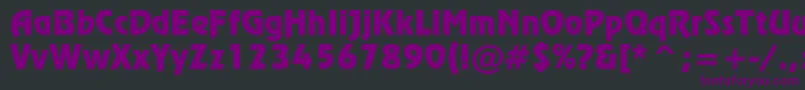 RevueTl Font – Purple Fonts on Black Background
