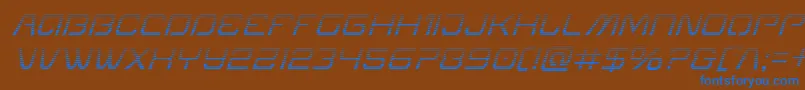 Miraclemercurygradital Font – Blue Fonts on Brown Background