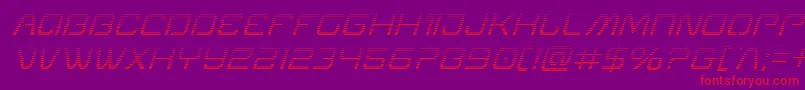 Miraclemercurygradital Font – Red Fonts on Purple Background