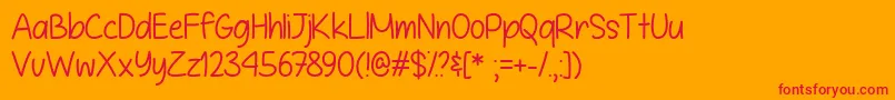ItIsDefinitelyPossibleTtf Font – Red Fonts on Orange Background