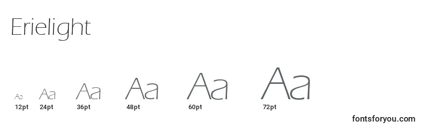 Erielight Font Sizes