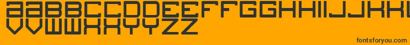 Blogs Font – Black Fonts on Orange Background