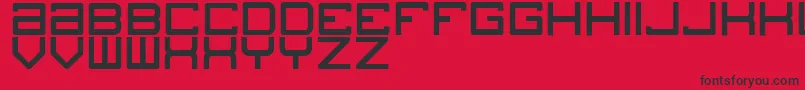 Blogs Font – Black Fonts on Red Background