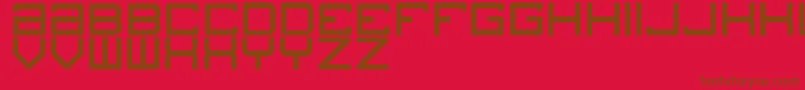 Blogs Font – Brown Fonts on Red Background