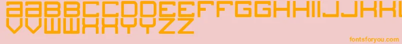 Blogs Font – Orange Fonts on Pink Background