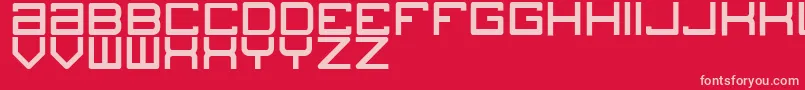 Blogs Font – Pink Fonts on Red Background