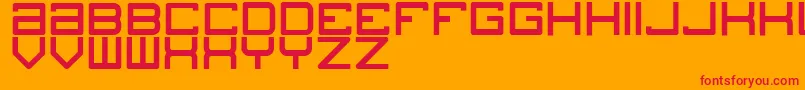 Blogs Font – Red Fonts on Orange Background