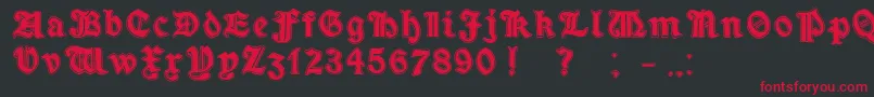 fuente MinimOutlineExtrabold – Fuentes Rojas Sobre Fondo Negro