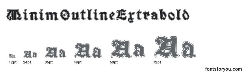 MinimOutlineExtrabold Font Sizes