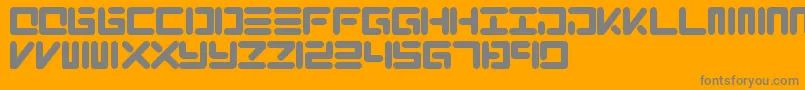 Xolo Font – Gray Fonts on Orange Background