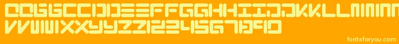 Xolo Font – Yellow Fonts on Orange Background