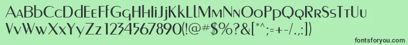 Murmanskfwf Font – Black Fonts on Green Background