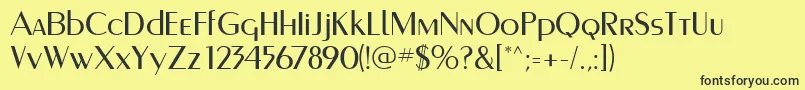 Murmanskfwf Font – Black Fonts on Yellow Background