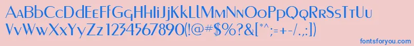 Murmanskfwf Font – Blue Fonts on Pink Background