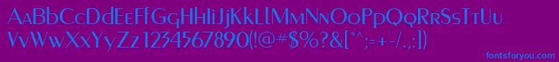 Murmanskfwf Font – Blue Fonts on Purple Background