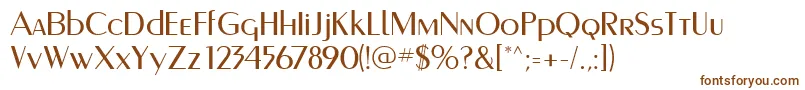 Шрифт Murmanskfwf – коричневые шрифты на белом фоне