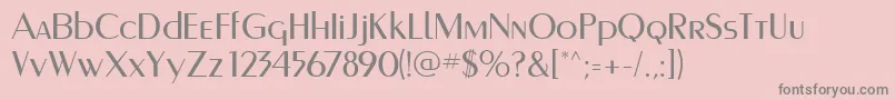 Murmanskfwf Font – Gray Fonts on Pink Background