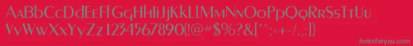 Murmanskfwf Font – Gray Fonts on Red Background