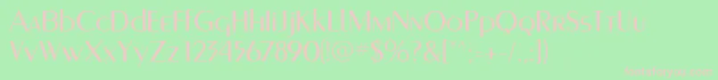 Murmanskfwf Font – Pink Fonts on Green Background