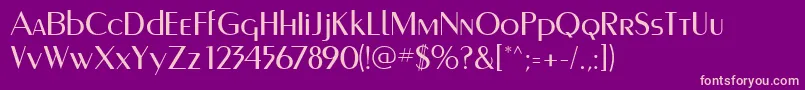 Murmanskfwf Font – Pink Fonts on Purple Background