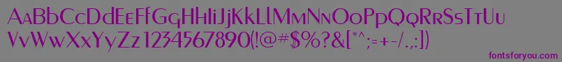 Шрифт Murmanskfwf – фиолетовые шрифты на сером фоне