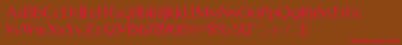 Murmanskfwf Font – Red Fonts on Brown Background