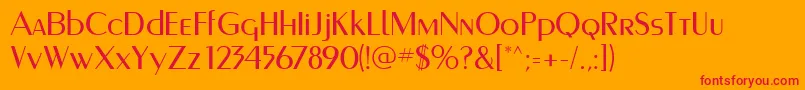 Murmanskfwf Font – Red Fonts on Orange Background