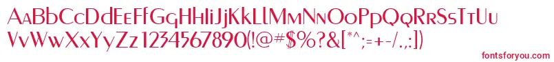 Murmanskfwf Font – Red Fonts on White Background