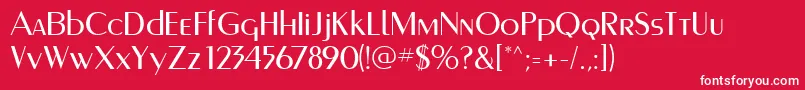 Murmanskfwf Font – White Fonts on Red Background