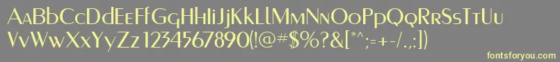 Murmanskfwf Font – Yellow Fonts on Gray Background