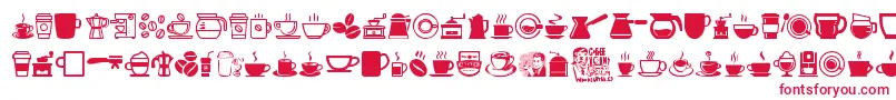 Шрифт CoffeeIcons – красные шрифты