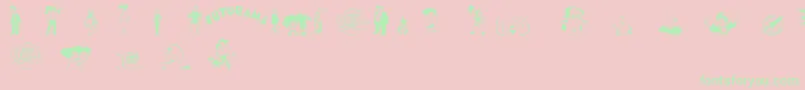 More about FuturamaDingbats Font FuturamaDingbats Font – Green Fonts on Pink Background