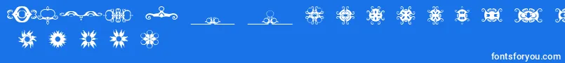 fuente BrTurklesrevenge – Fuentes Blancas Sobre Fondo Azul