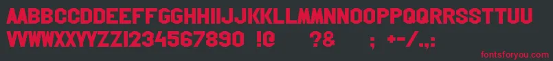 Hollywoodhills Font – Red Fonts on Black Background