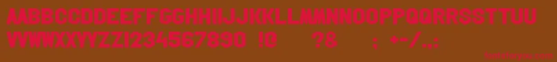 Hollywoodhills Font – Red Fonts on Brown Background