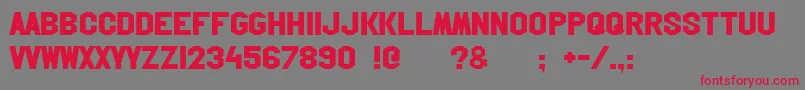 Hollywoodhills Font – Red Fonts on Gray Background