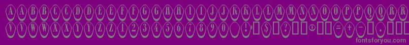 ARombyrndotldn3D Font – Gray Fonts on Purple Background
