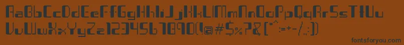 Virus ffy Font – Black Fonts on Brown Background