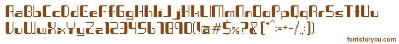 Virus ffy Font – Brown Fonts on White Background