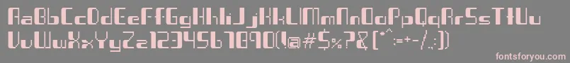 Virus ffy Font – Pink Fonts on Gray Background